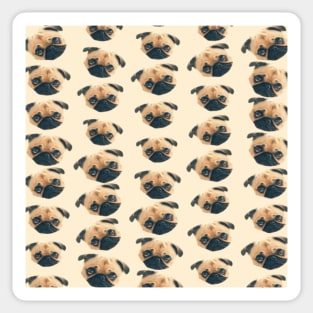 1980s cute Pug Lover kawaii pattern puppy pugs Sticker